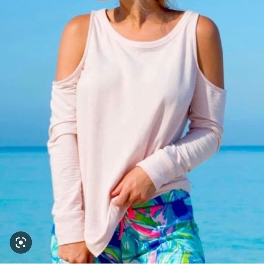 Lilly Pulitzer Sandy Sunny Shoulder Pullover / S